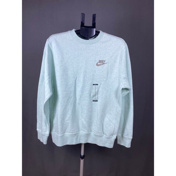Nike Mint Green Crewneck Sweatshirt Women’s Small | Classic Fleece Pullover - Picture 2 of 4